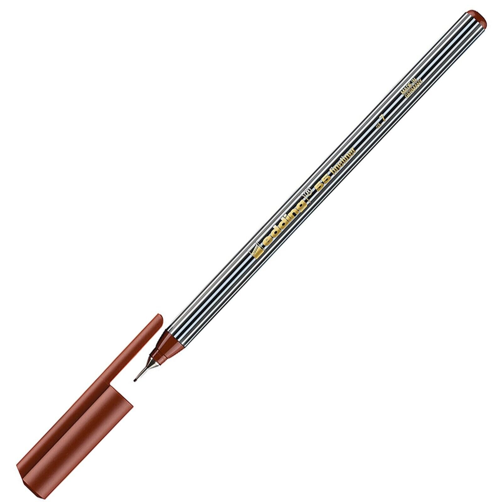 Edding 55 Fineliner Drawing Pen - 0.3mm Neddle Point Nib - Brown Ink - Single